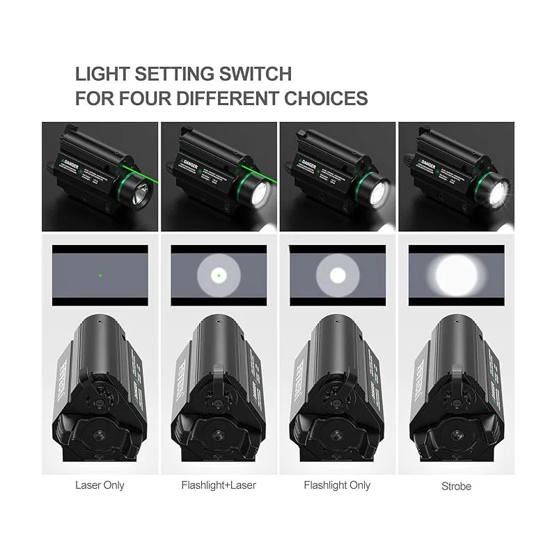 Green/Red Laser Light with Rail Mount