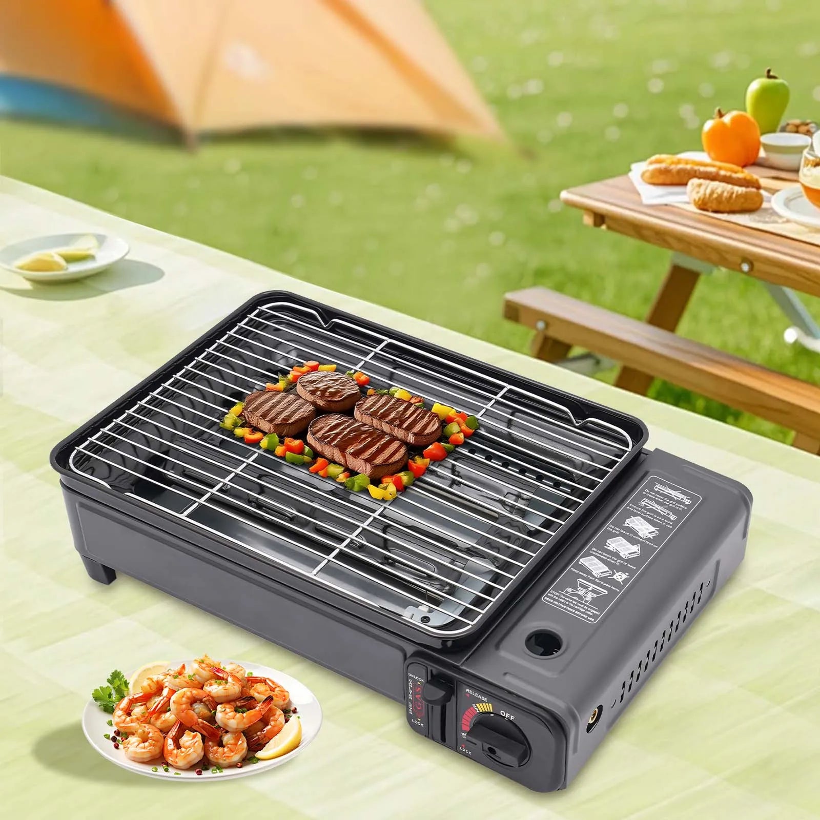 Portable Camping Grill Gas Stove