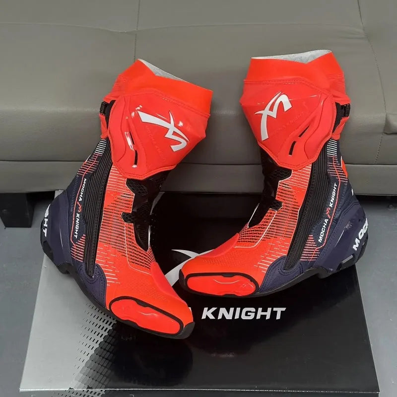 Double-Layer Waterproof Motorcycle Track Riding Boots CE