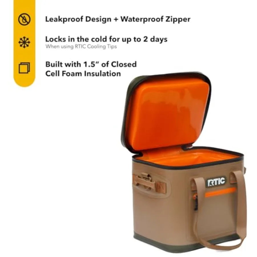 Soft Cooler 12 Can Insulated Bag Portable Ice Chest