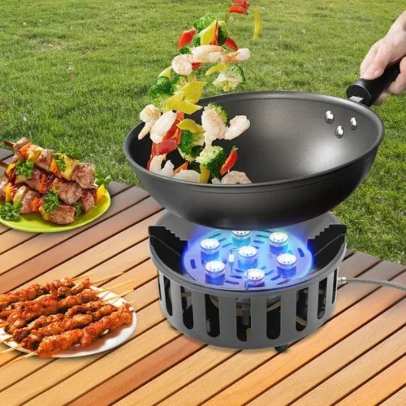 Portable Camping Stove with 3 Adapters 72000 BTU