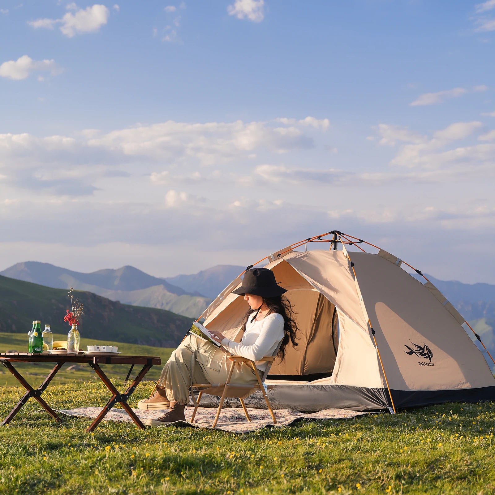 nstant Golden Tent Portable 3-4 Person