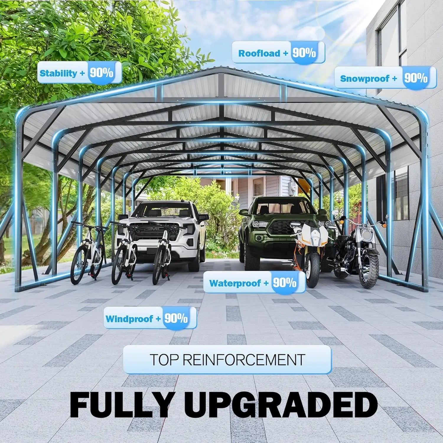 20x30 Carport Steel Frame