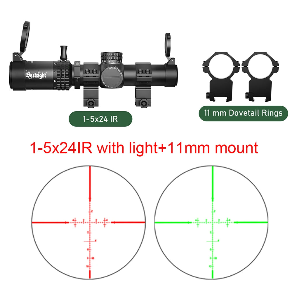 1-5x24 Rifle Scope Tactical Optics