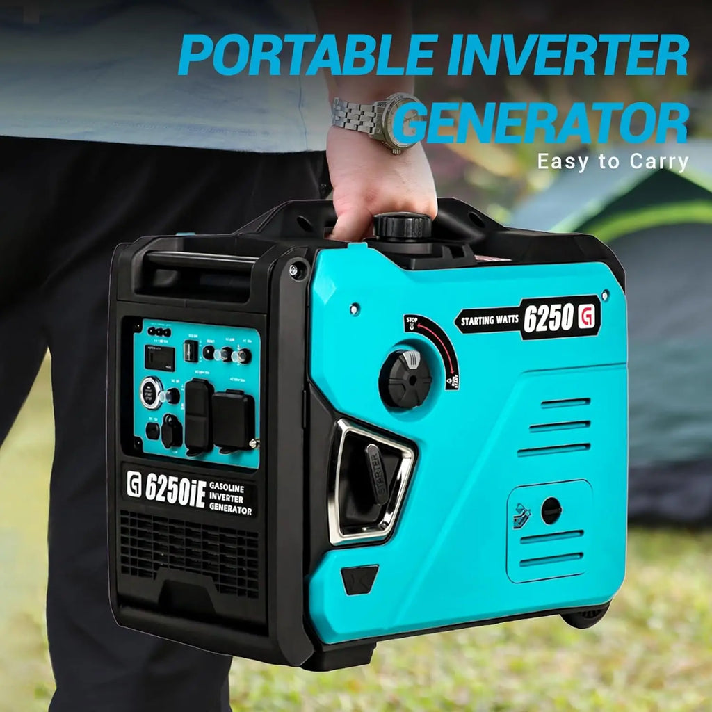 6250W Portable Gas Powered Portable Inverter Generator