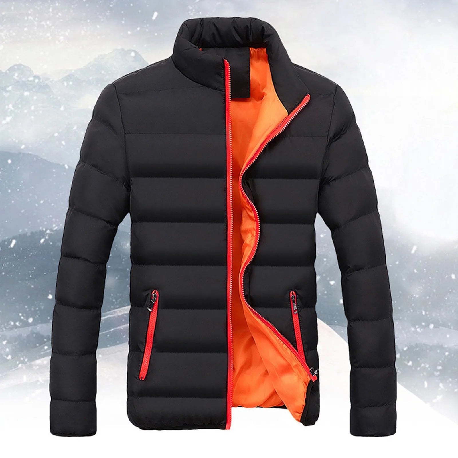 Men Winter Coats Warm Slim Fit Outerwear