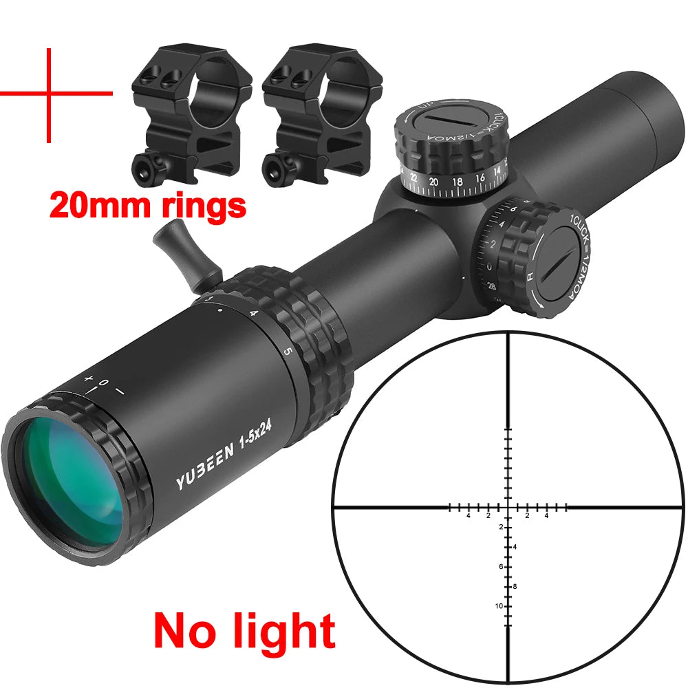 1-5x24 Rifle Scope Tactical Optics