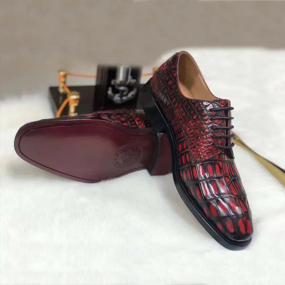 Male Crocodile Leather Shoes