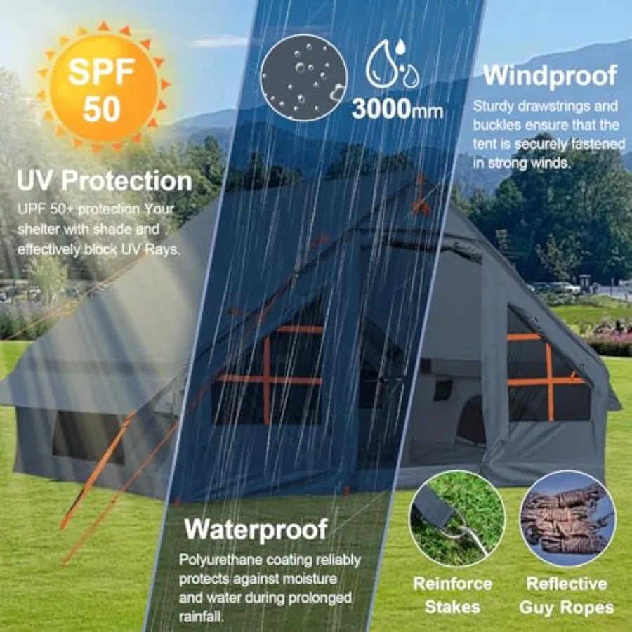 Inflatable Camping Tent with Awning