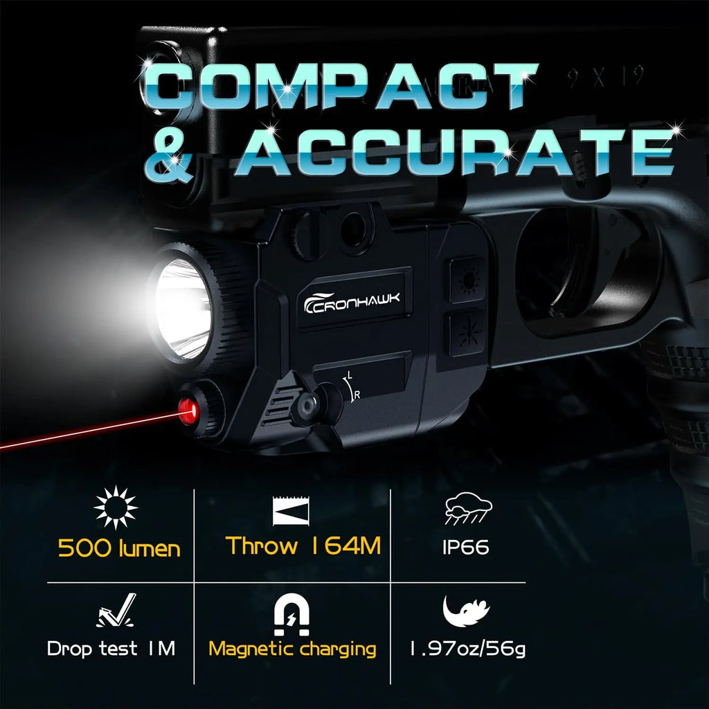 Red Laser Sight Picatinny Rail Rechargeable Handgun