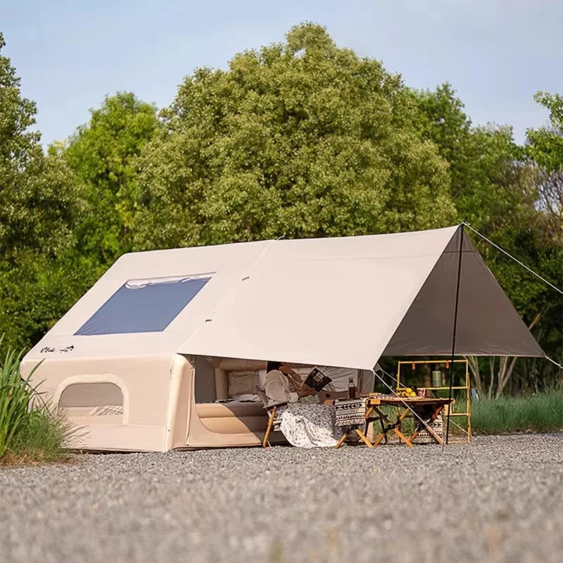 2-in-1 Auto Inflatable Tent with Sunshade Waterproof