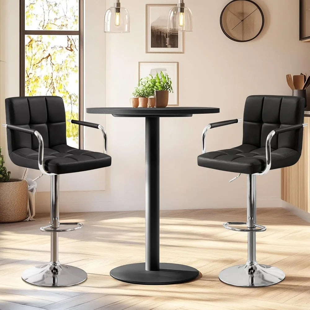 Adjustable Swivel Bar Stools Set of 2