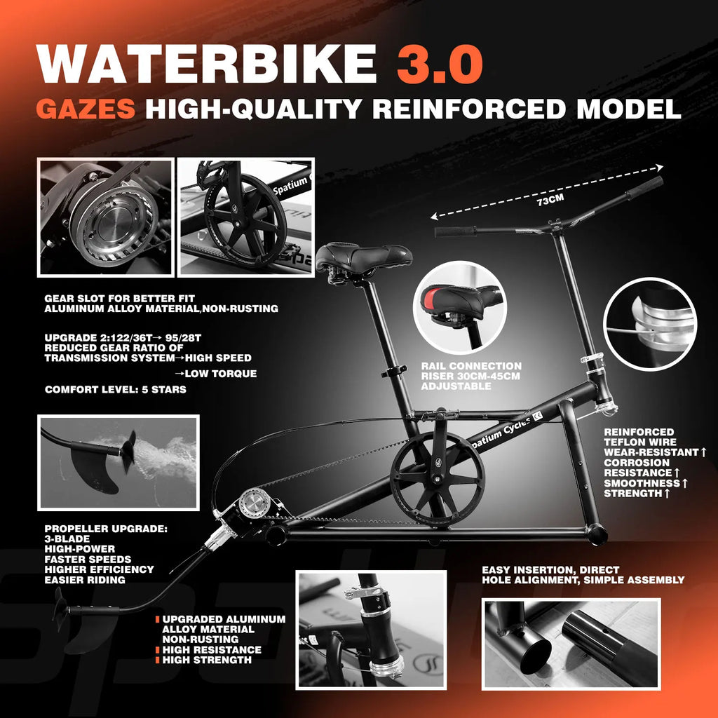 Water Bikes Inflatable Pontoon Bicycle