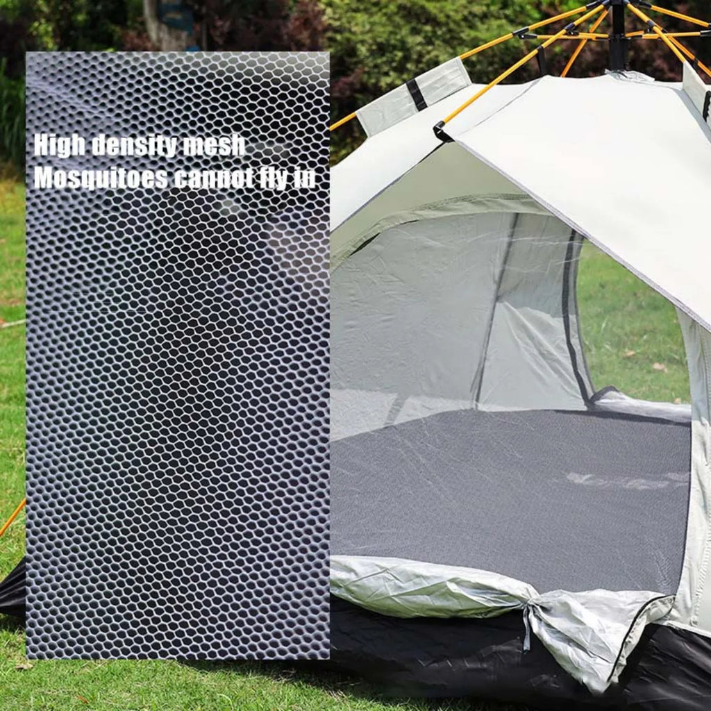 Silver Compact Auto-Tent 60-Second Setup Sunshade