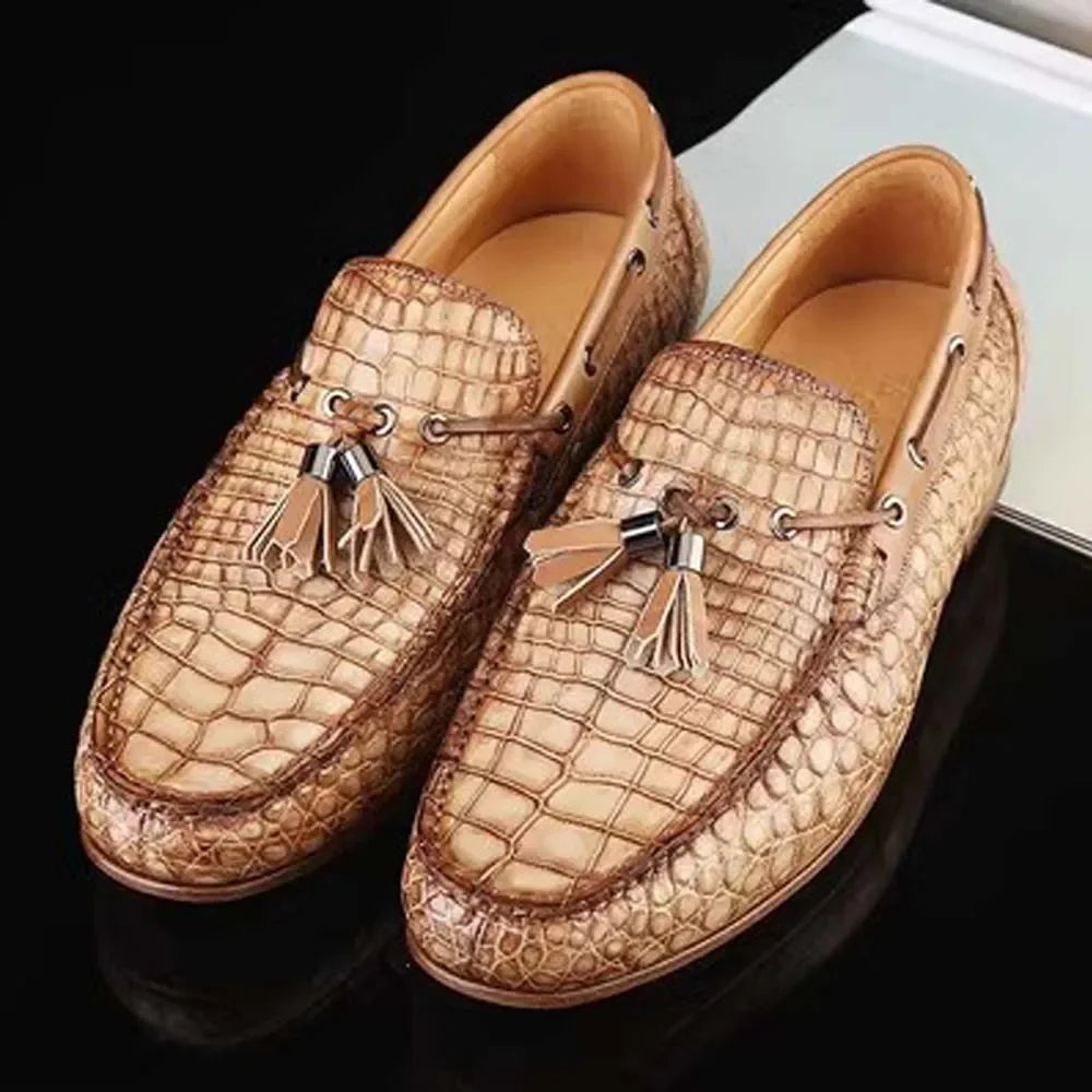 Male Crocodile Leather Shoes