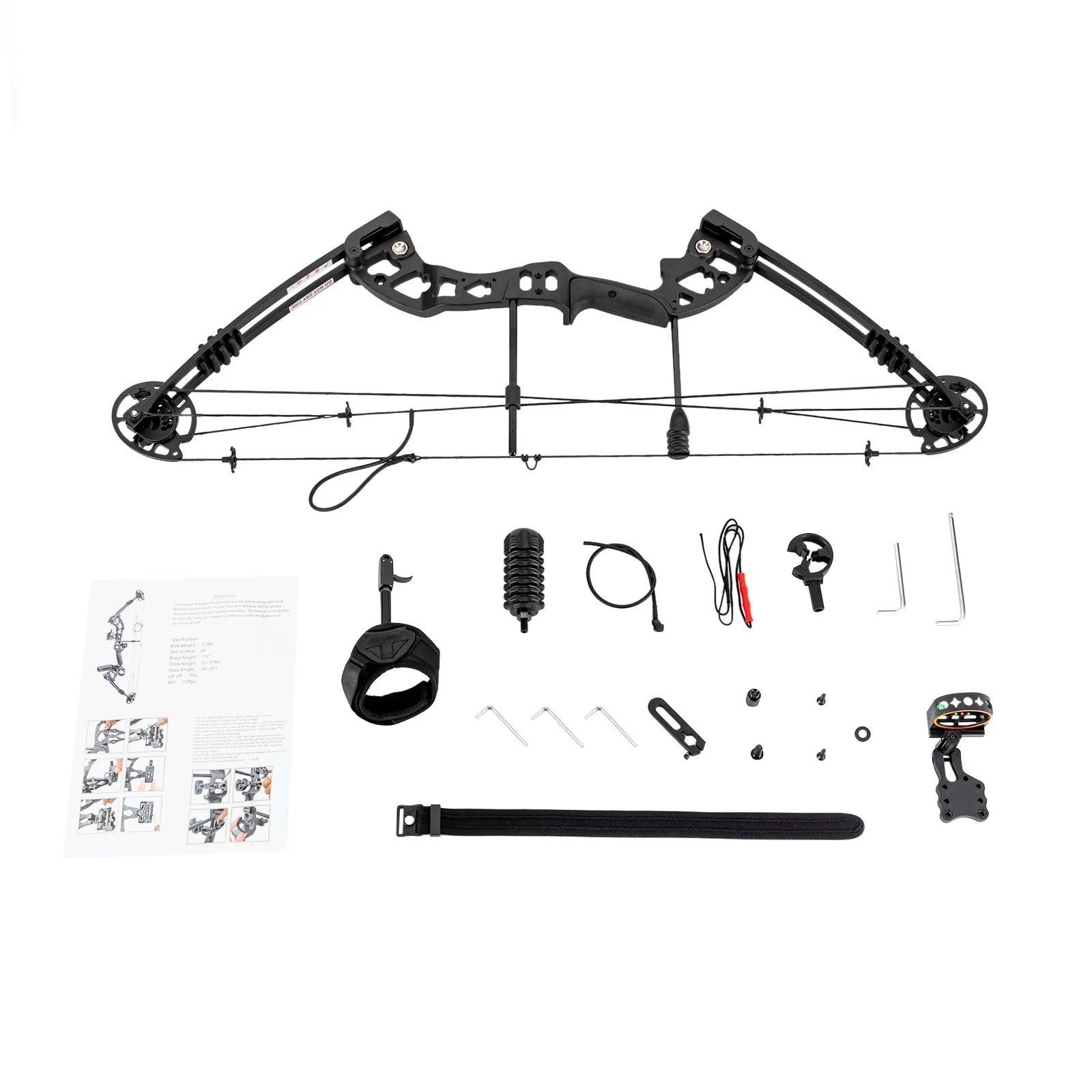 30-55 lbs Compound Bow Adjustable Draw Weight and Length