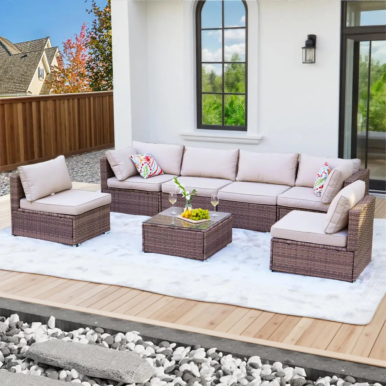 7 Pieces Patio Furniture Set