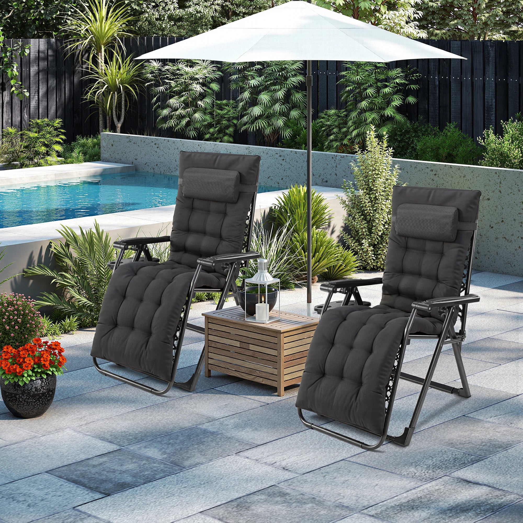 Zero Gravity Recliner Camping Patio Lounge Chair Folding