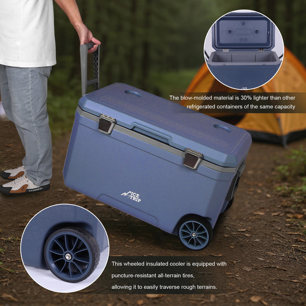 70L Portable Car Wheel Insulator Plastic Cooler