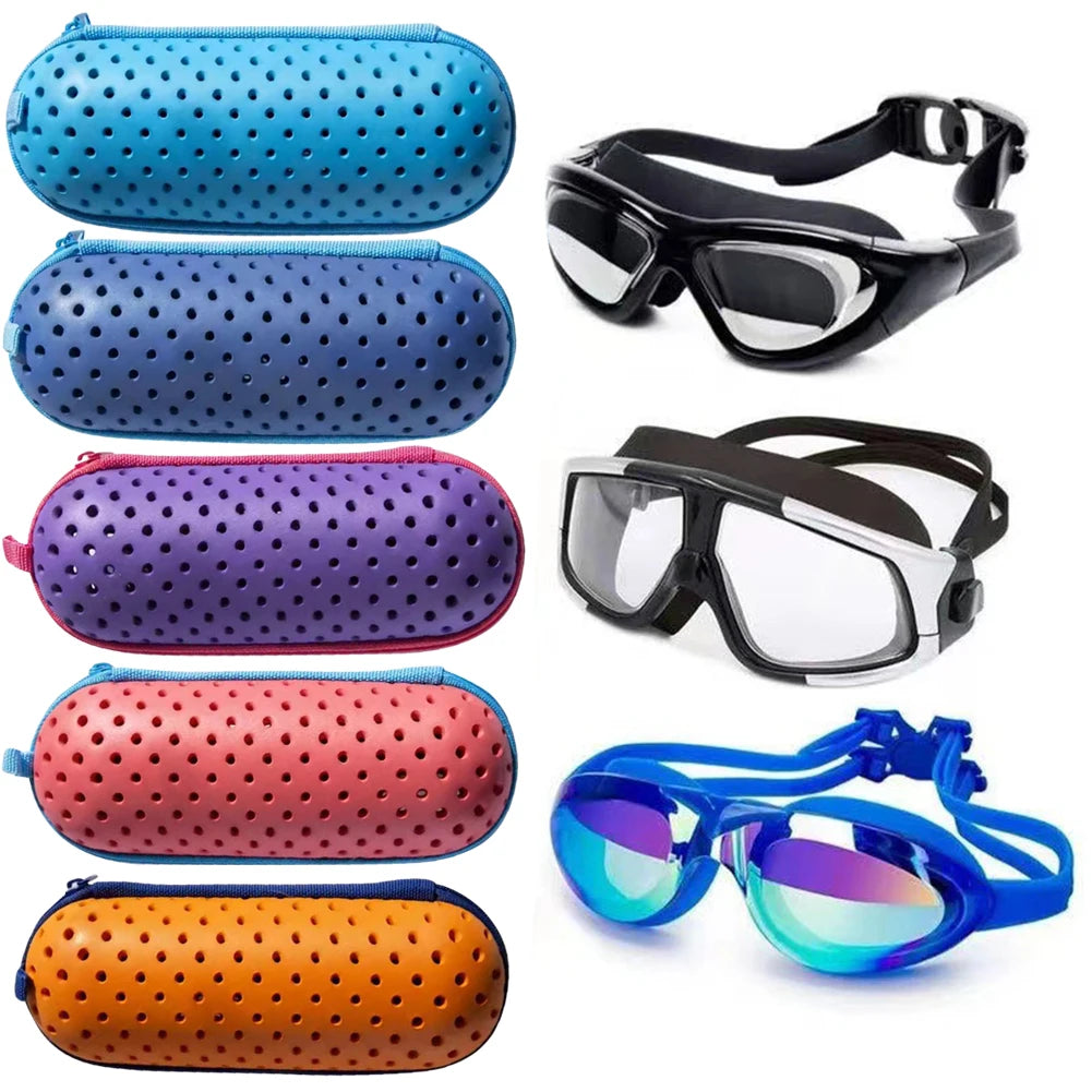 Swim Goggle Case Goggles Protective Case with Clip