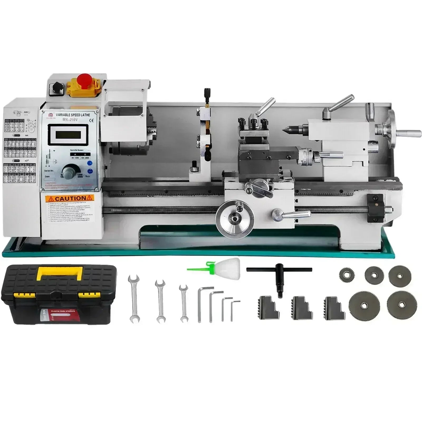 Mini Metal Lathe Variable Speed Large Swing