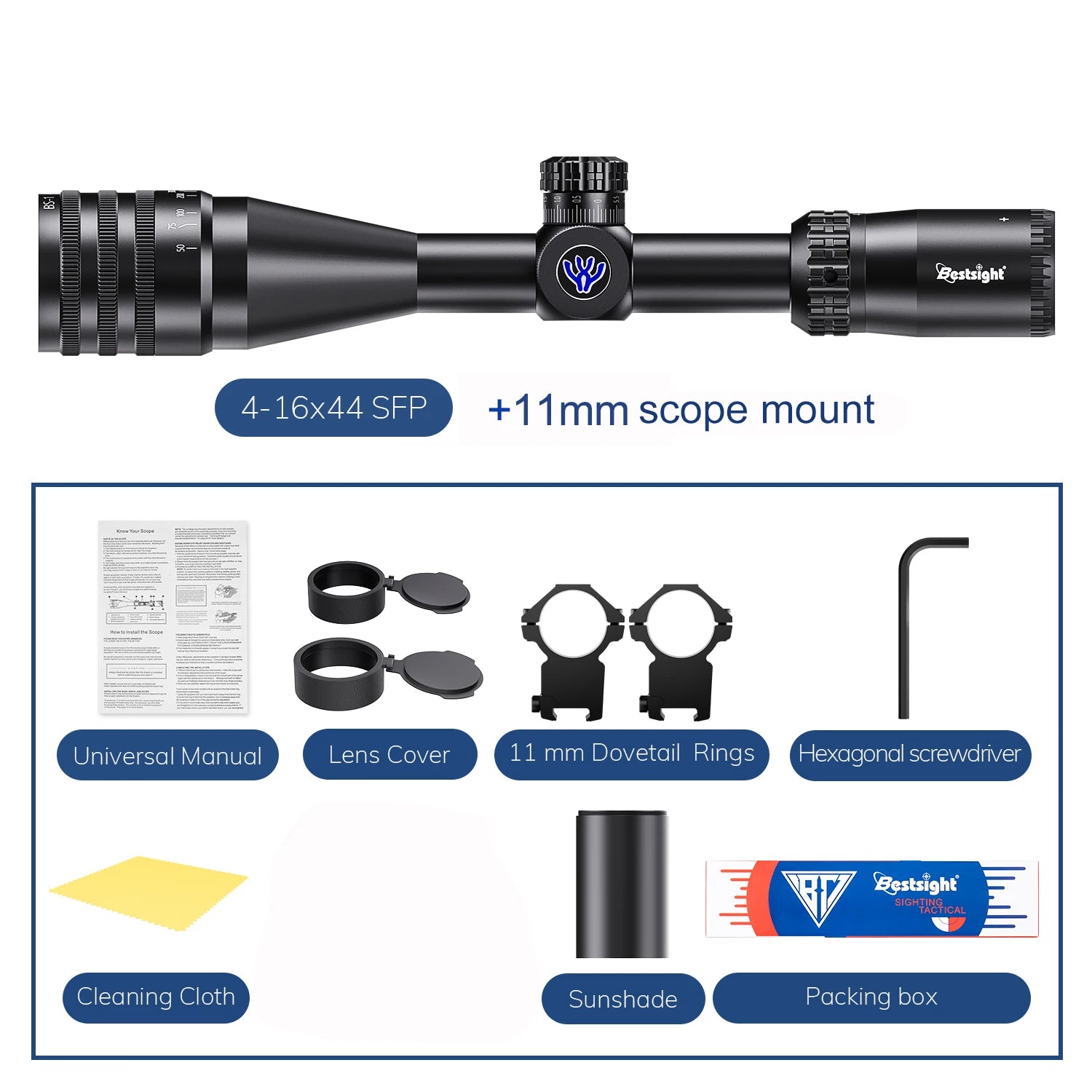 Tactical 4-16x44 AOE Riflescope