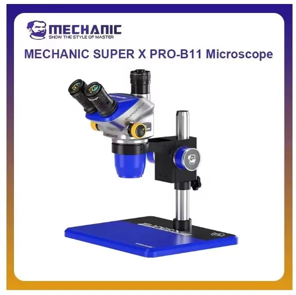 Trinocular Microscope 6.5X-52X Continuous Zoom