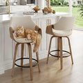 26’’ Modern Barrel Swivel Counter Stools Counter Height