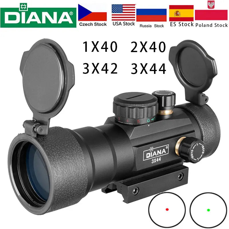 Green Red Dot Sight Tactical Optics Riflescope