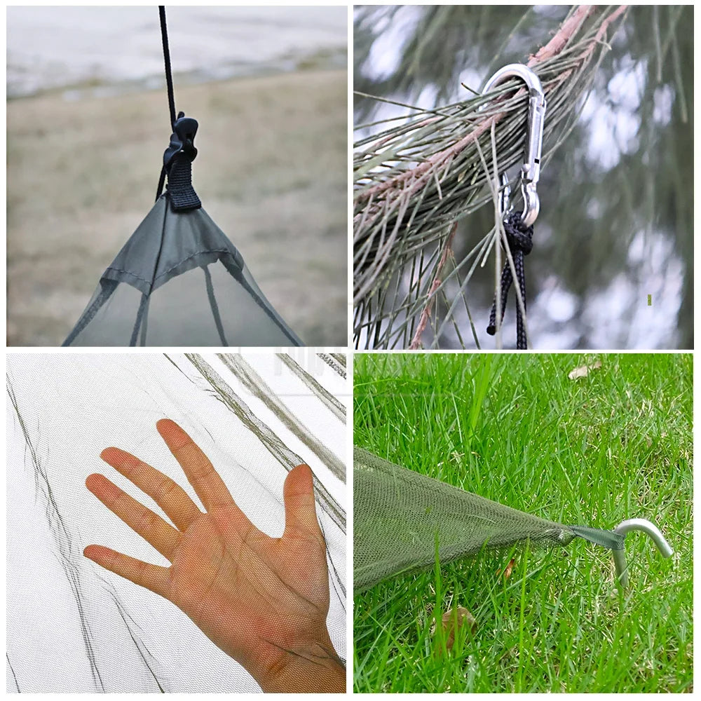 Camping Mosquito Net Pyramid Mesh Tent