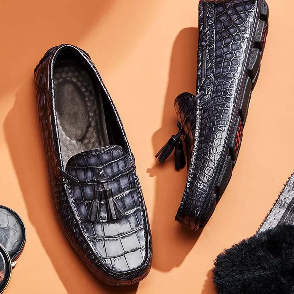 Mens Crocodile Leather Shoes