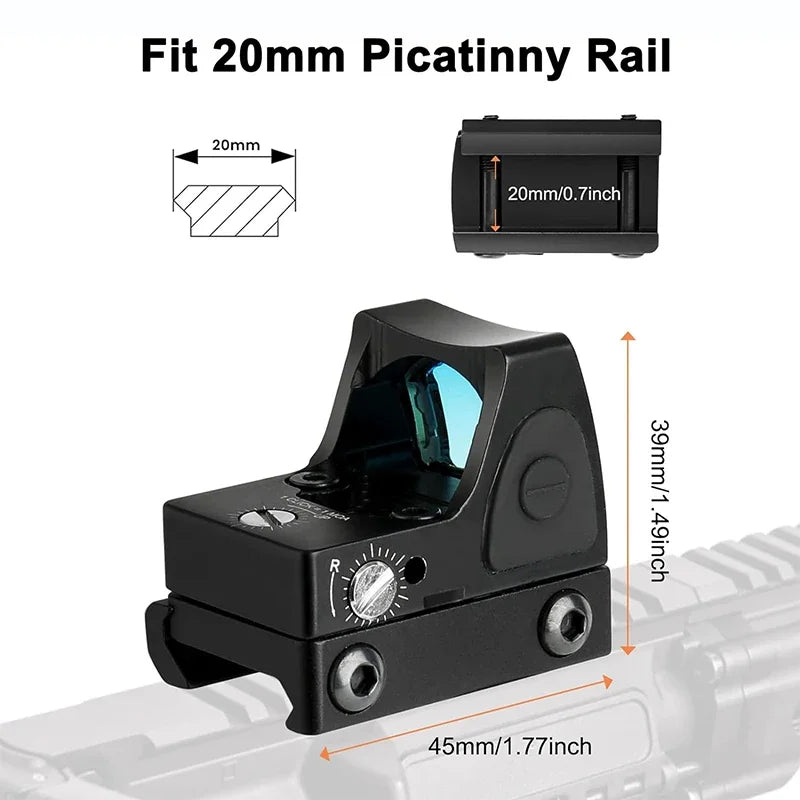 Mini Red Dot Sight Rifle Reflex Scope