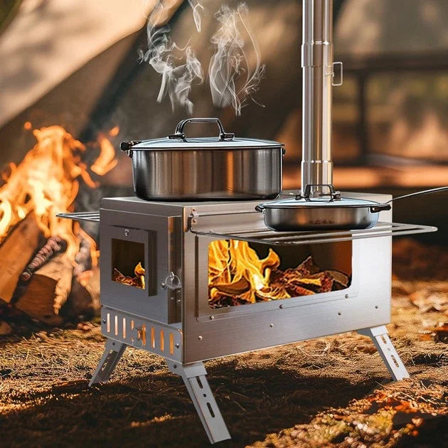 Wood Burning Stove Portable Stainless Chimney Pipe