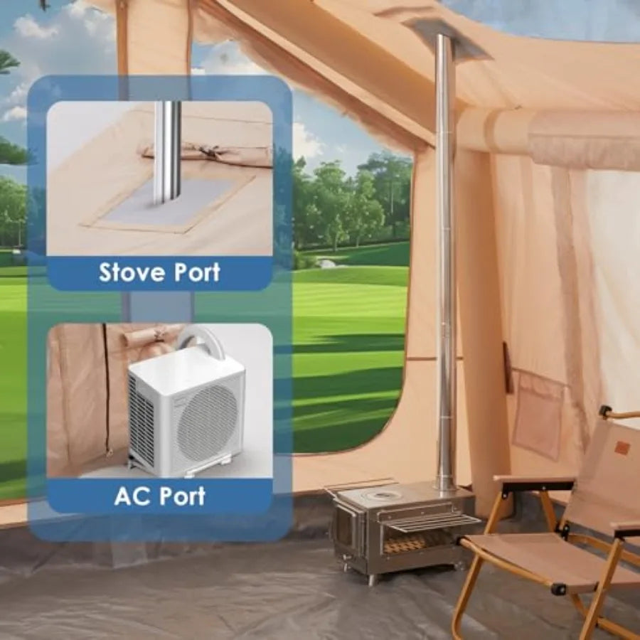 Inflatable Camping Tent with Electric Air Pump