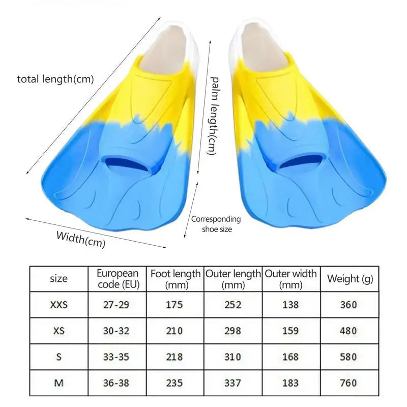 Kids Diving Swim Fins Silicone