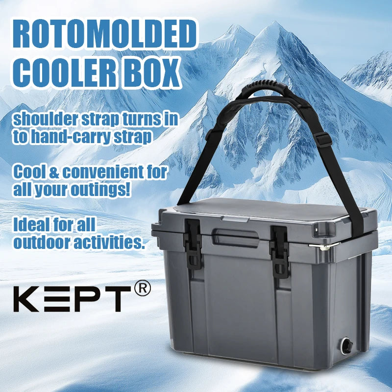 17QT Portable Rotomolded Hard Cooler