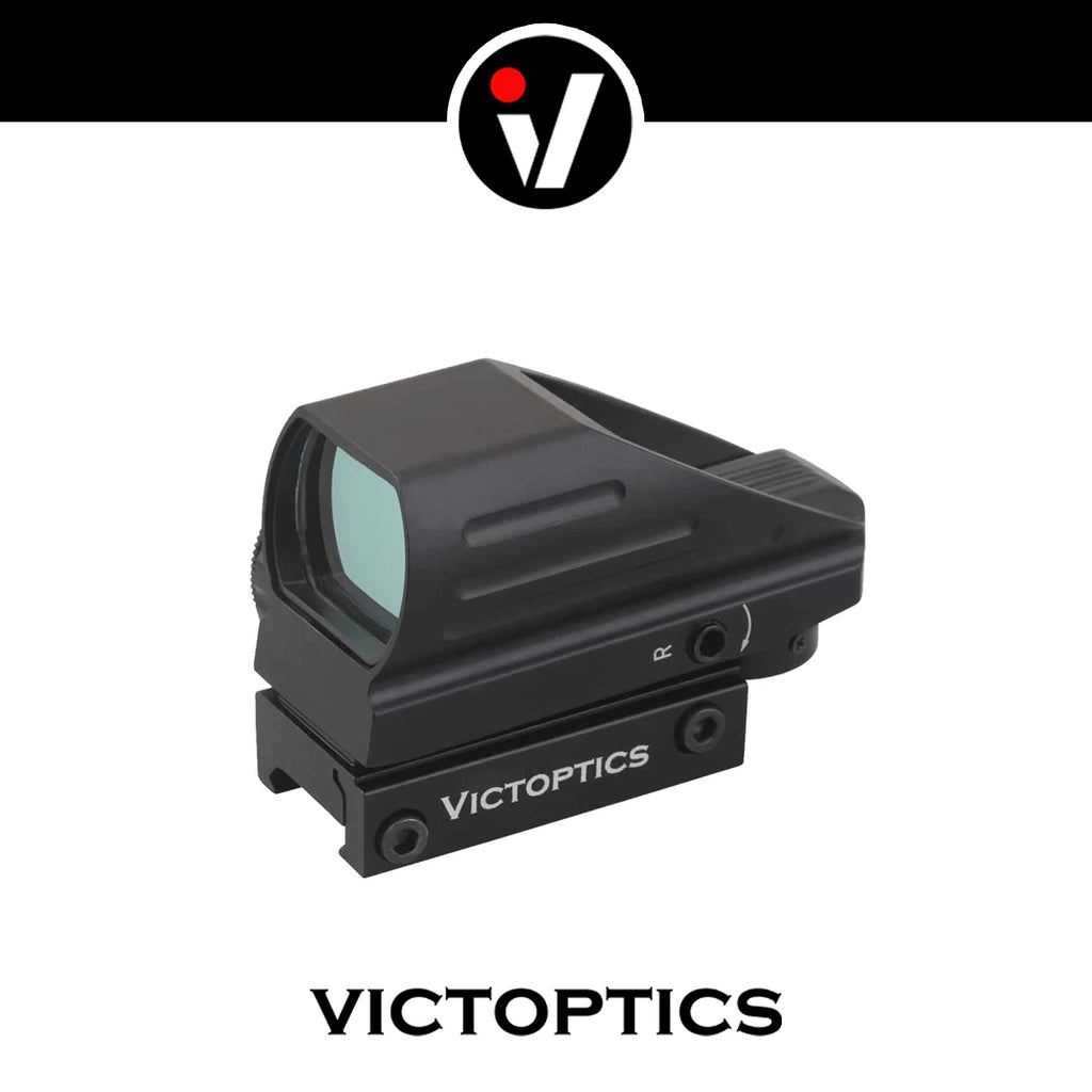 VictOptics 1x22x33 Red Dot Sight, Four Kinds of Reticles, Design for Real Fire Caliber and Ammunition,Tactical Style