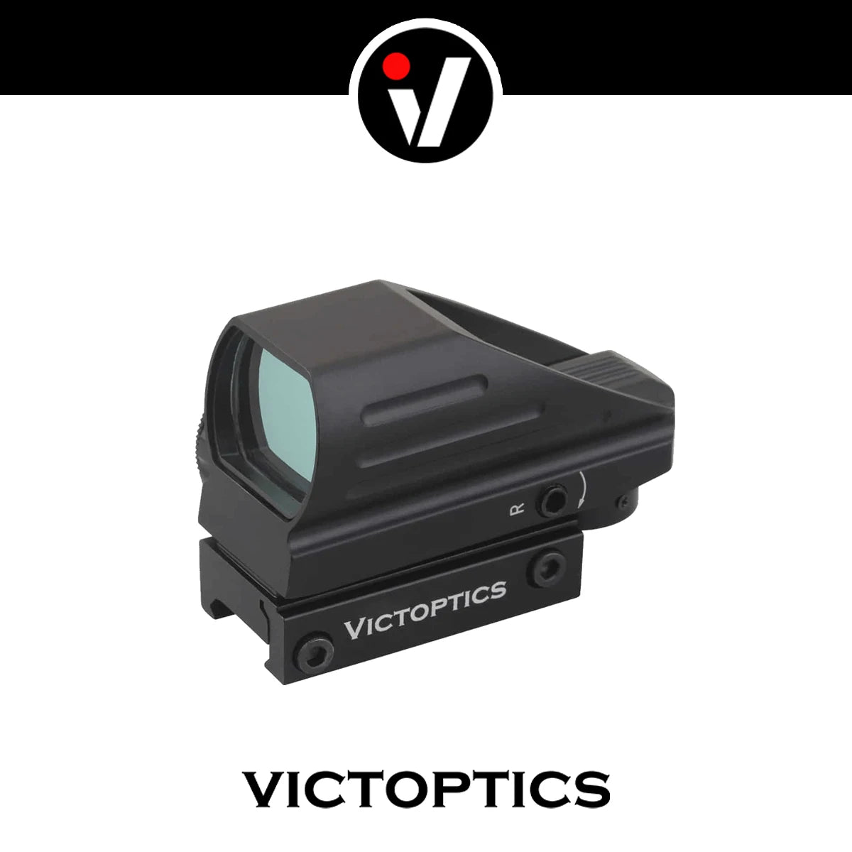 VictOptics 1x22x33 Red Dot Sight, Four Kinds of Reticles, Design for Real Fire Caliber and Ammunition,Tactical Style
