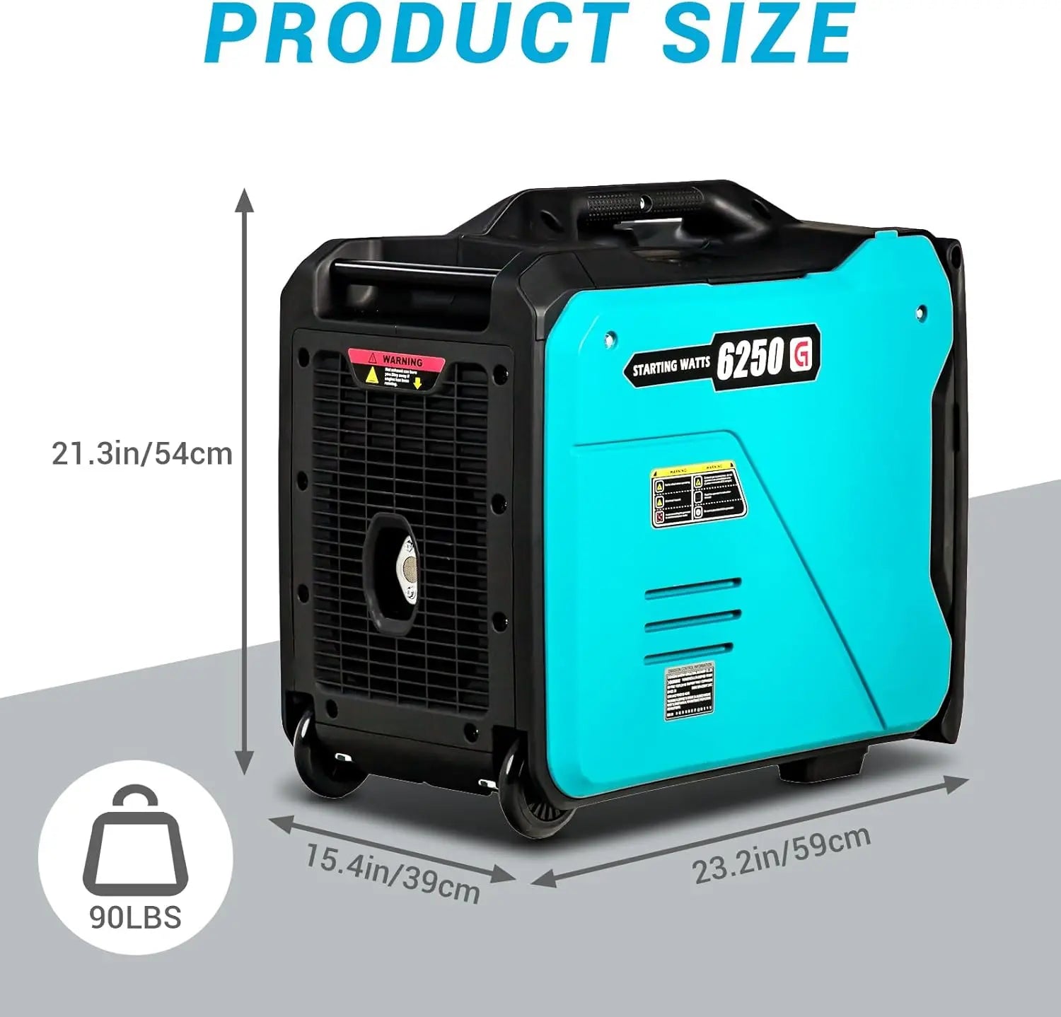 6250W Portable Gas Powered Portable Inverter Generator