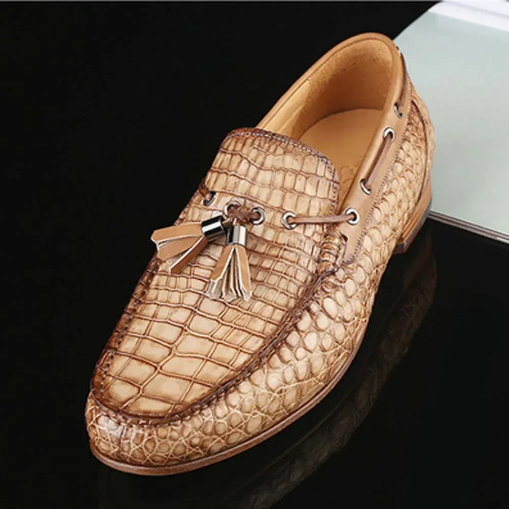Male Crocodile Leather Shoes
