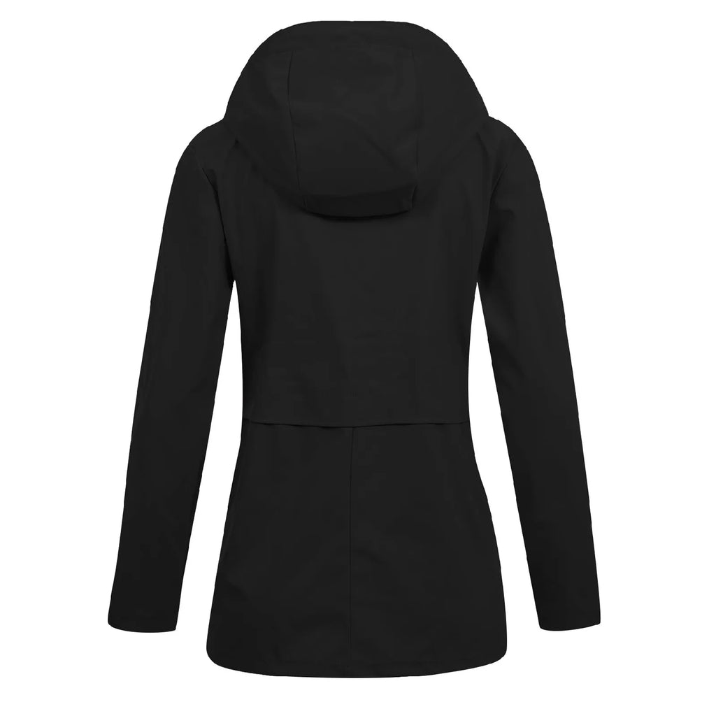 Women Casual Anoraks Solid Zipper Coat