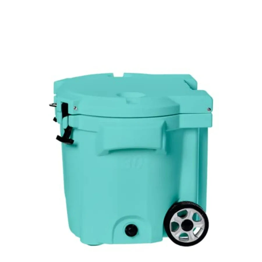 Beach/Camping/Boat Cooler With Wheels 30QT Rotomolded