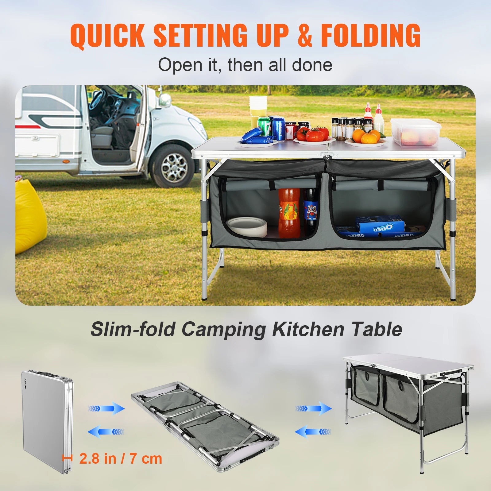 Camping Kitchen Table Folding