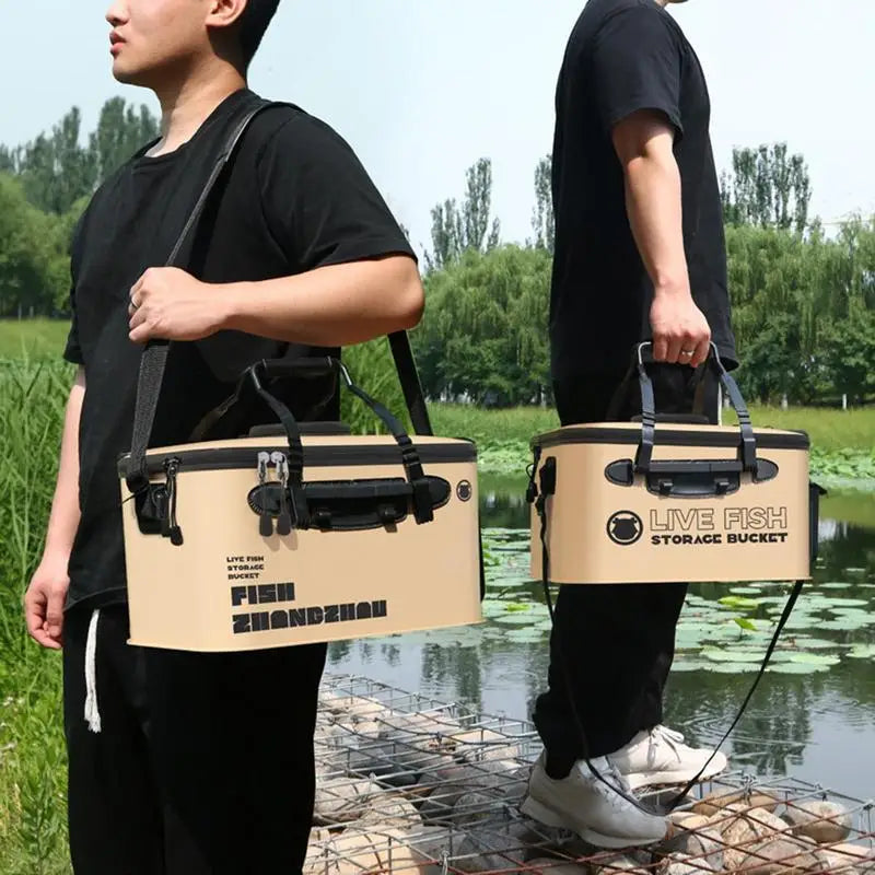 Folding Live Fish Bucket