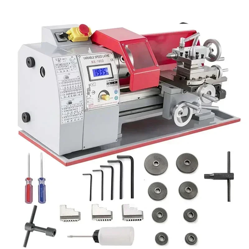 Mini Metal Lathe Variable Speed Large Swing