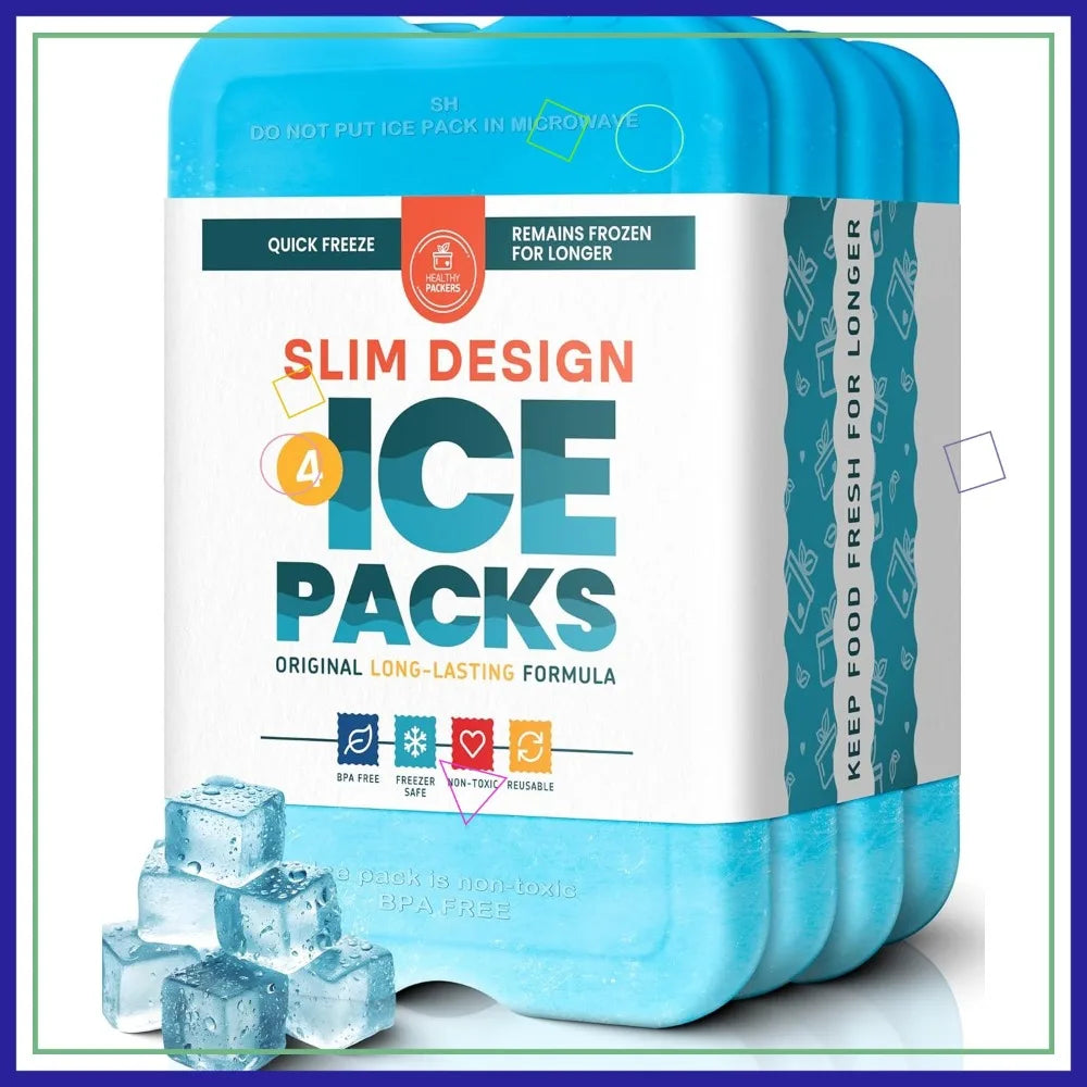 Reusable Ice Packs for Lunch Boxes Coolers