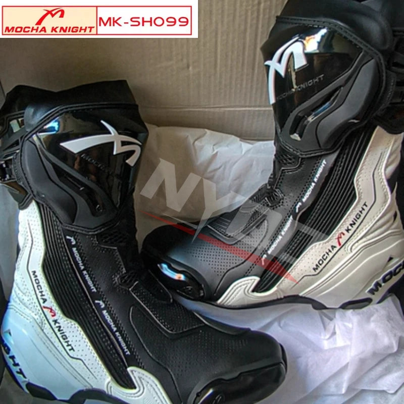 Double-Layer Waterproof Motorcycle Track Riding Boots CE