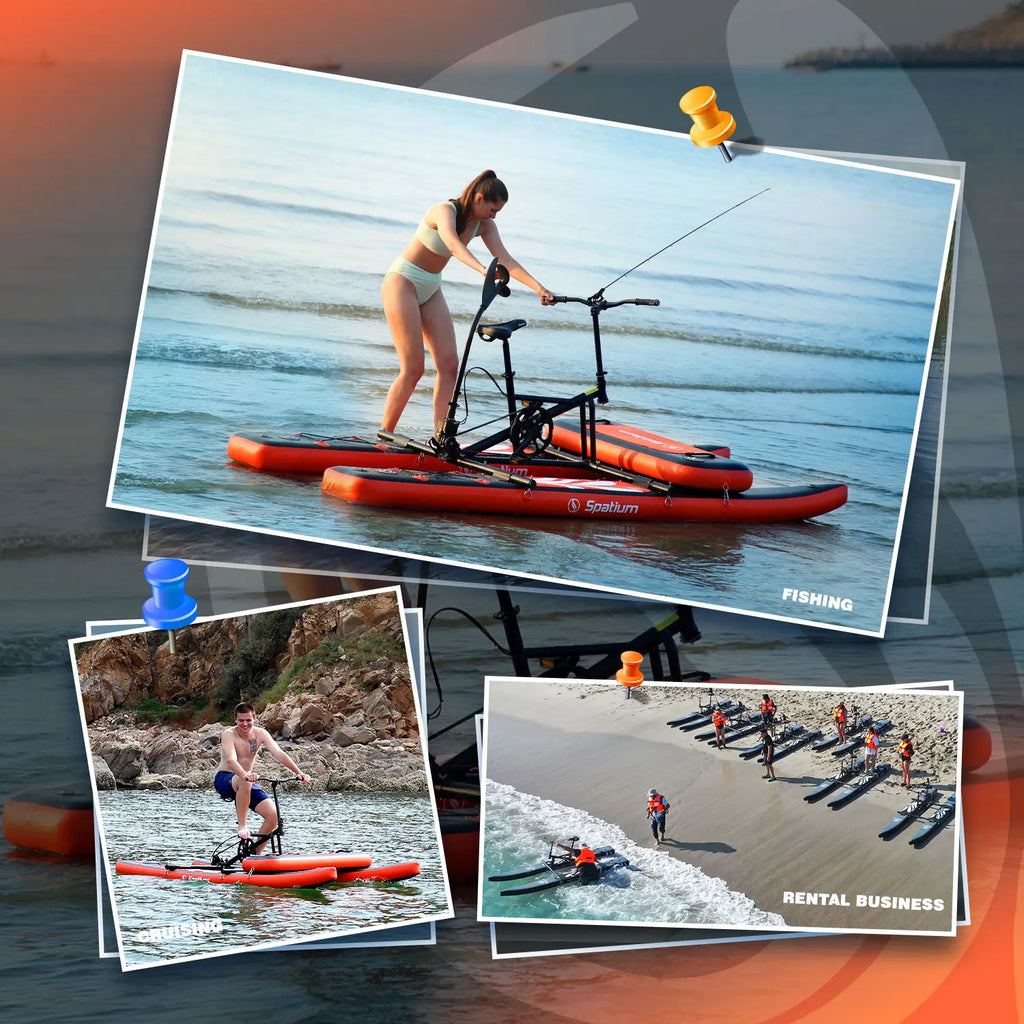 Water Bikes Inflatable Pontoon Bicycle