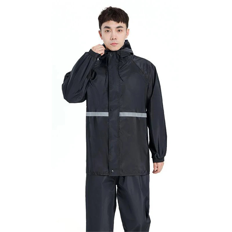 Hooded Coat Pant Rain Suit Waterproof