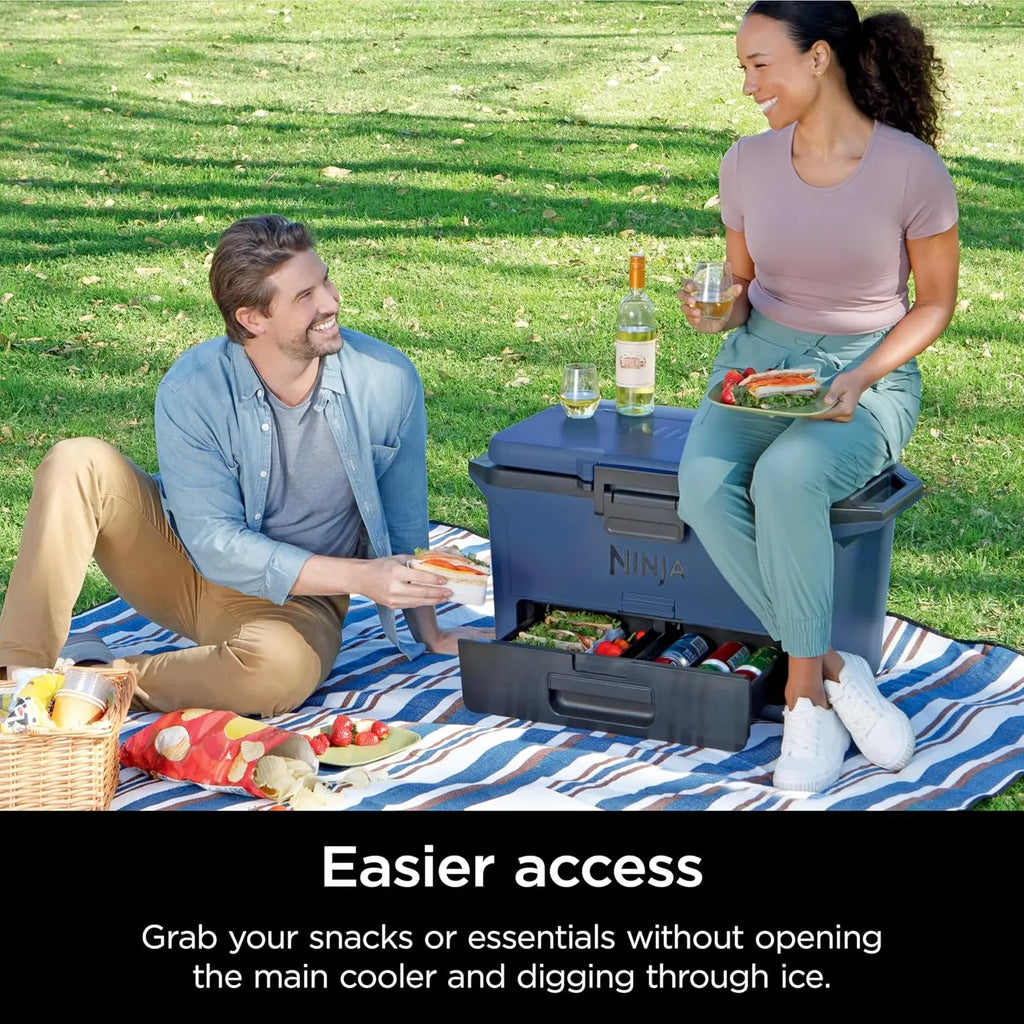 50qt Hard Cooler with Dry Zone Drawer Drinks & Food